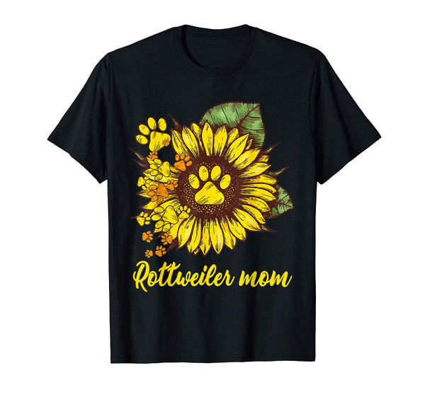 PAWS LOVE ROTTWEILER MOM SHIRT