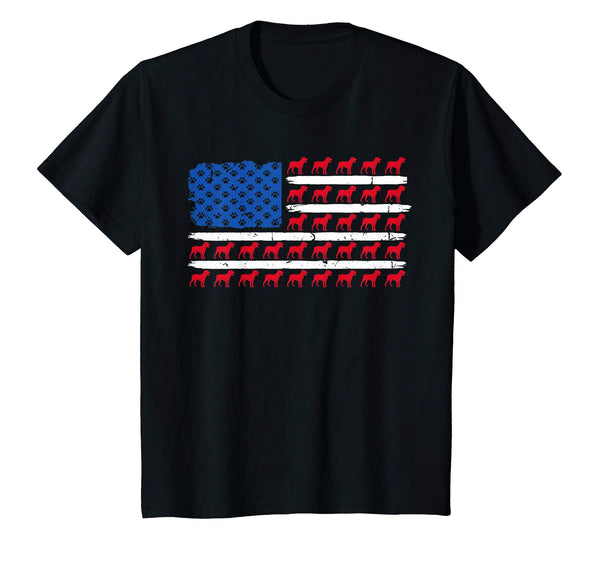 Patriotic American Flag ROTTWEILER Dog lovers gift T-Shirt