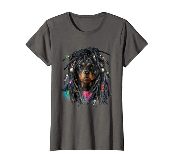 Hippie Rottweiler Dog Dreadlocks, Reggae Dreads T-Shirt