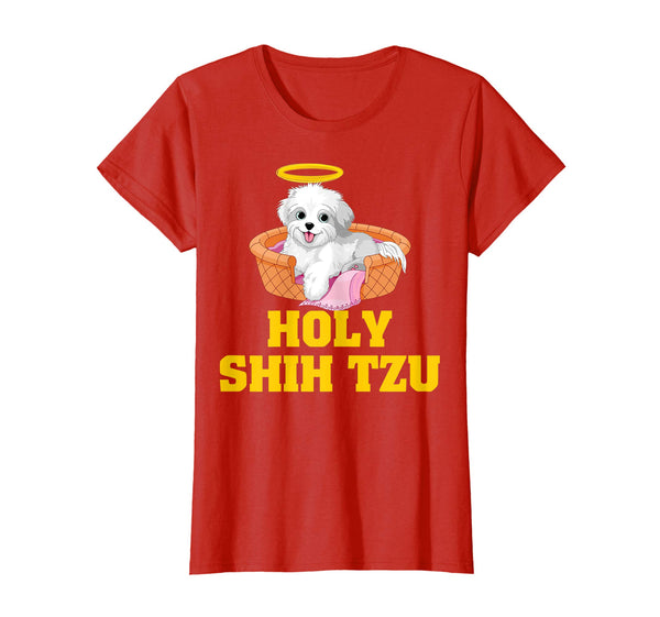 Holy Shih Tzu T Shirt Funny Dog Shitzu Shirts Gift